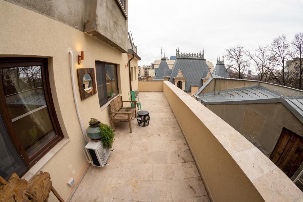 Theatre Rooftop Apartment With Patio Bucarest Exterior foto